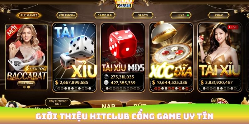 Giới thiệu HitClub thương hiệu giải trí trực tuyến